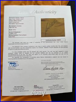 William Shatner signed uniform shirt exact proof JSA COA auto Star Trek